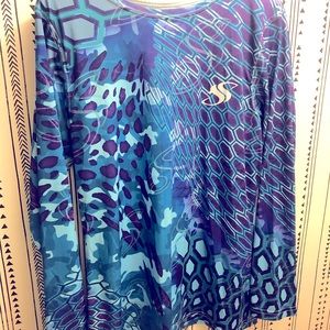 Salty Scales Women Fishing Shirt XXL